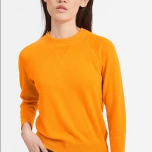 Everlane small cashmere sweatshirt yellow